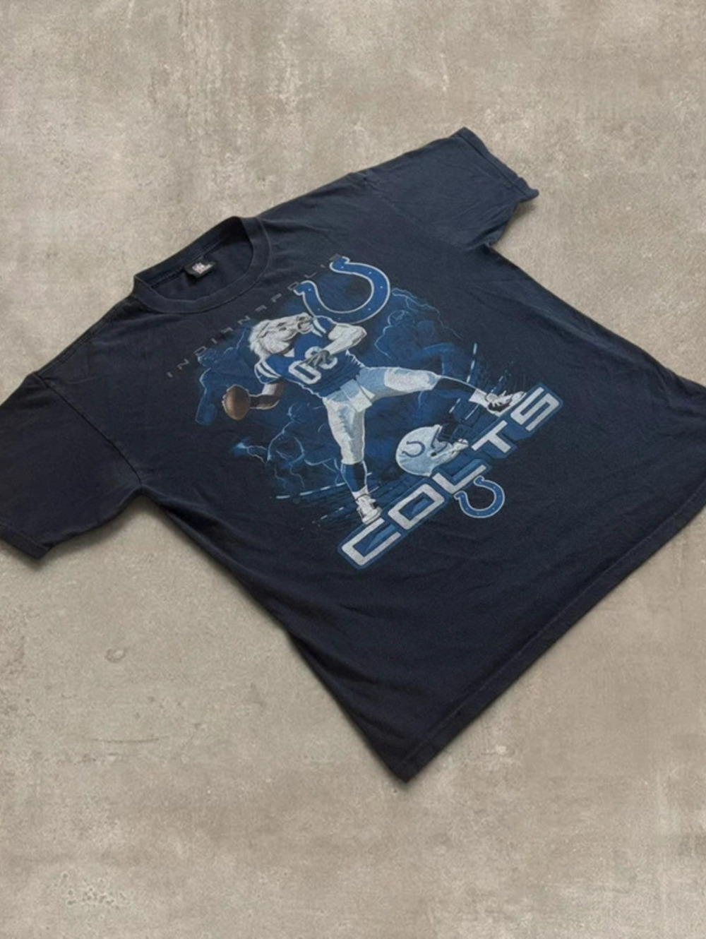 Vintage Indianapolis Colts Graphic Shirt Mens Large NFL Team Apparel Black